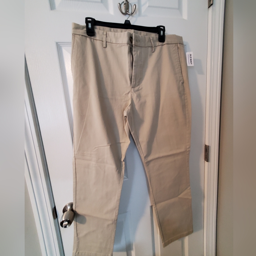 Old Navy Tan Chinos Classic Straight-Leg